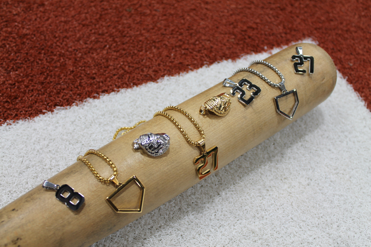 Home Plate Pendant - SILVER