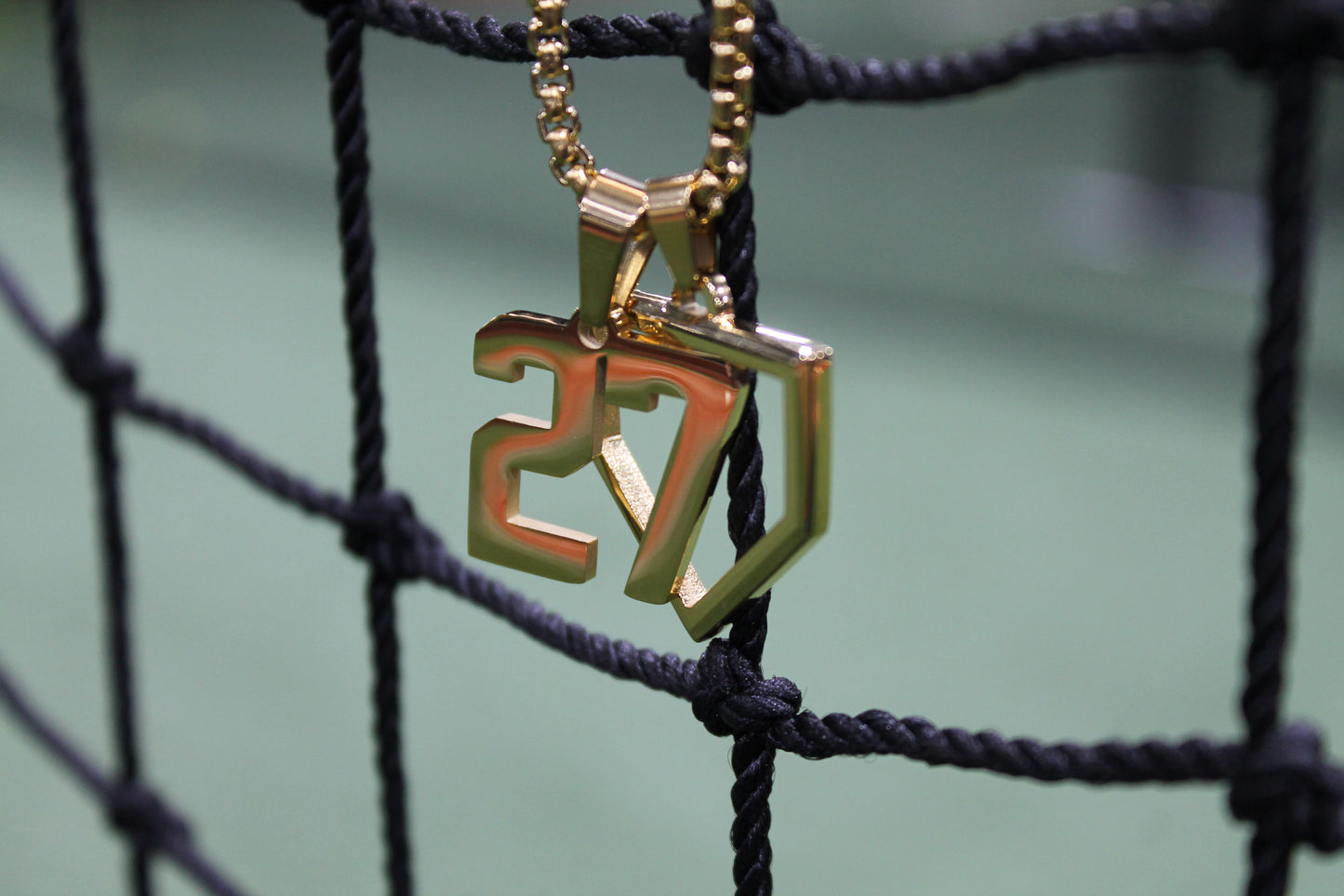 Number Pendant 1-50 GOLD w/Chain