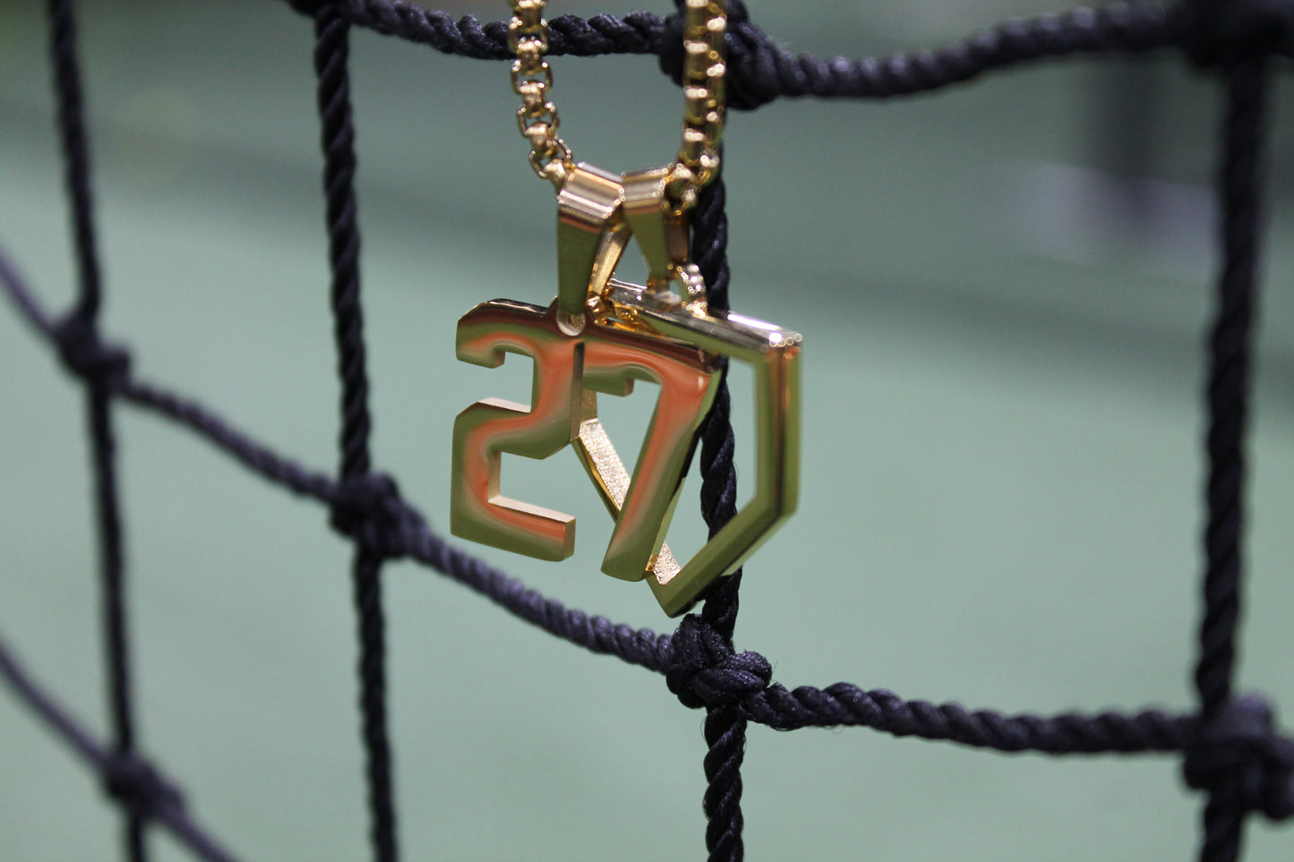 Number Pendant 51-99 GOLD w/Chain