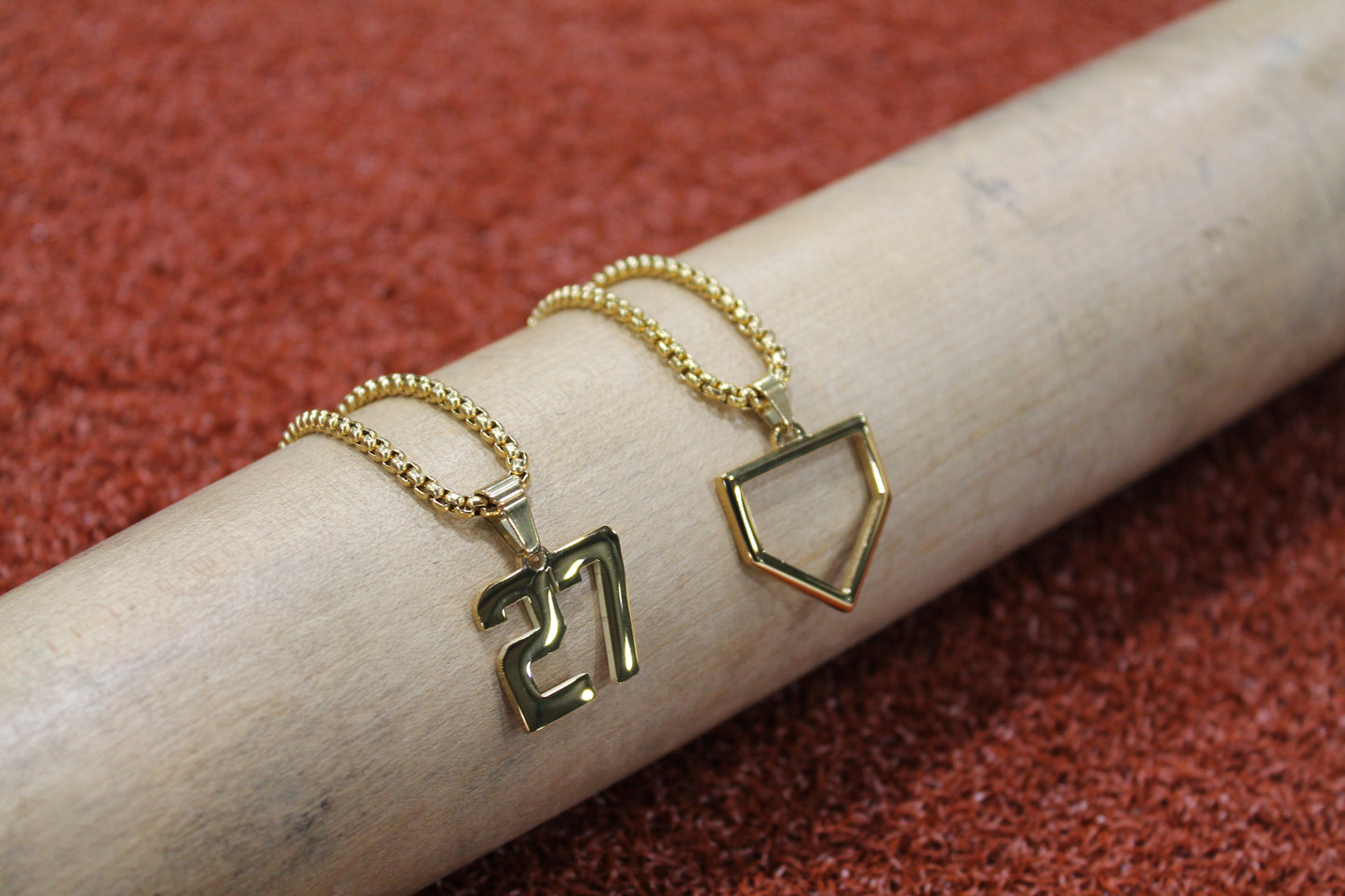 Home Plate Pendant - GOLD