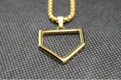 Home Plate Pendant - GOLD