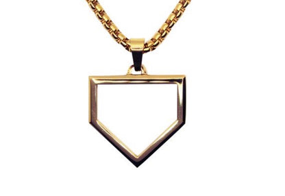 Home Plate Pendant - GOLD