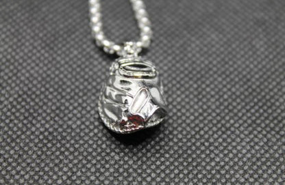 Catchers Mitt Pendant - SILVER